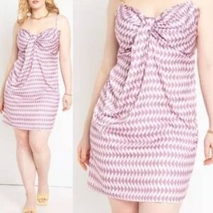 Eloquii Black Gathered Front Dress